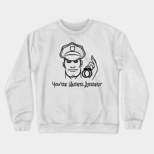 Police Officer Emblem Crewneck Sweatshirt